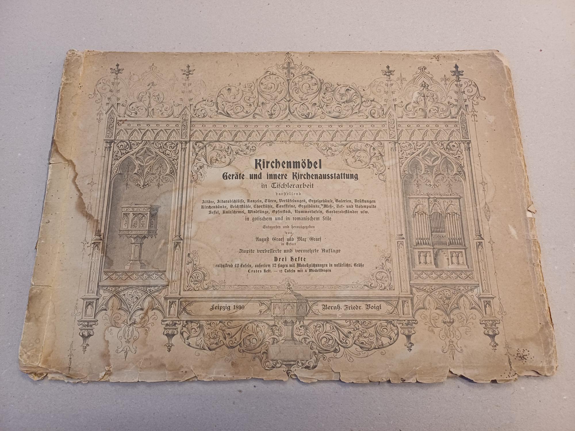 , A.;  Graef, M. - Kirchenmbel: Gerte und innere Kirchenausstattung in Tischlerarbeit - Erstes Heft