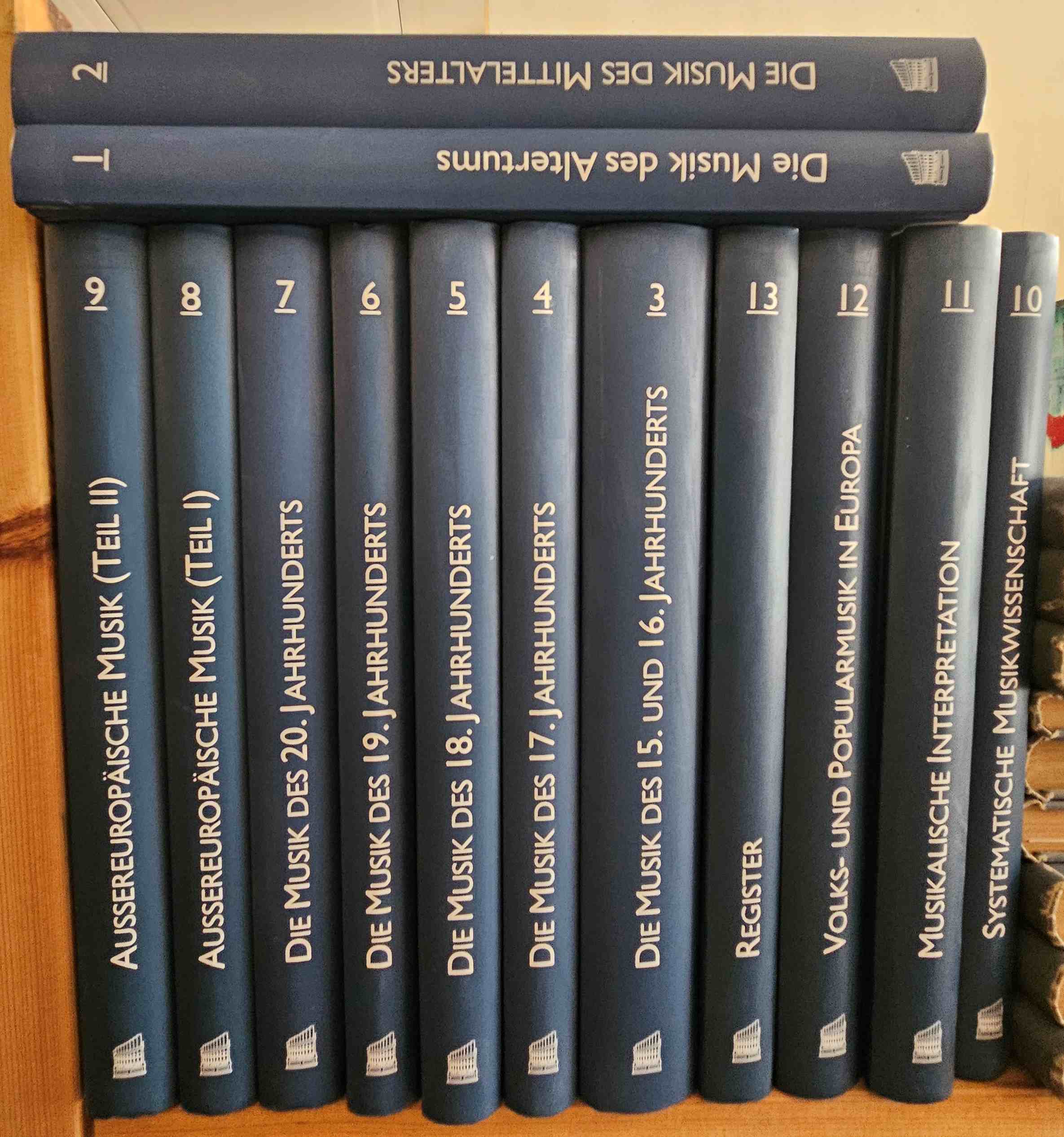 Rietmuller, A. e.a. - Neues Handbuch der Musikwissenschaft - Band 1-13 (Complete). Neues Handbuch der Musikwissenschaft. Sonderausgabe in 13 Bnden (vollstndig).
