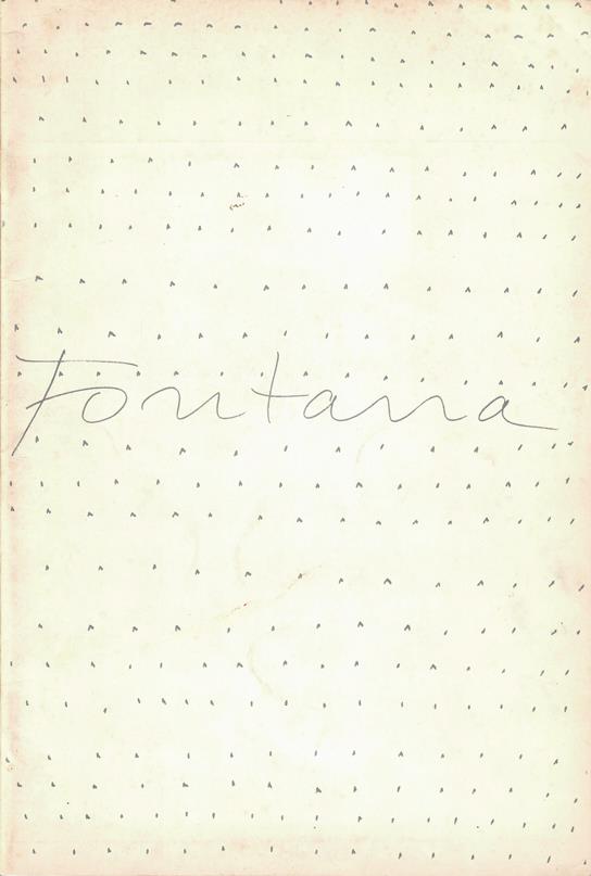 Fontana, Lucio (1899-1968) - Petersen, Ad (introd.) - Lucio Fontana. Concetti spaziali. Stedelijk Museum Amsterdam 23-3 t/m/ 7-5-1967. Stedelijk Van Abbemuseum Eindhoven 12-5 t/m 18-6-1967