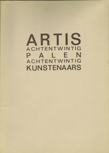 N/A. - Artis. Achtentwintig (28) palen, - kunstenaars.