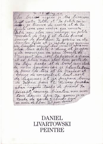 Livartowski, Daniel - Meunier, J. [et al.]. - Daniel Livartowski: Peintre.