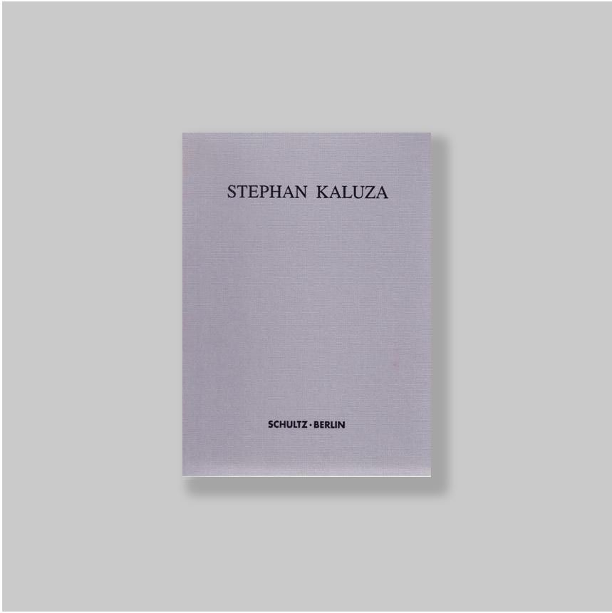 Kaluza, Stephan (Bad Iburg, 1964) - Jocks, Heinz-Norbert. - Stephan Kaluza: Vierzig Gemlde (Gemalde) aus dem Jahr 2001. VERY FINE COPY.