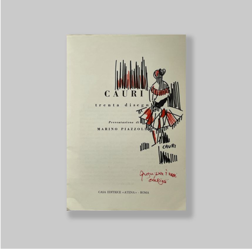 Cauri (Fausto Maria Casotti) - b. 1924. - Cauri [Fausto Maria Casotti]. SIGNED + DRAWING.