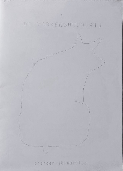 Meindertsma, Christien (Utrecht, 1980) - - De  Varkenshouderij. Boerderijkleurplaat.