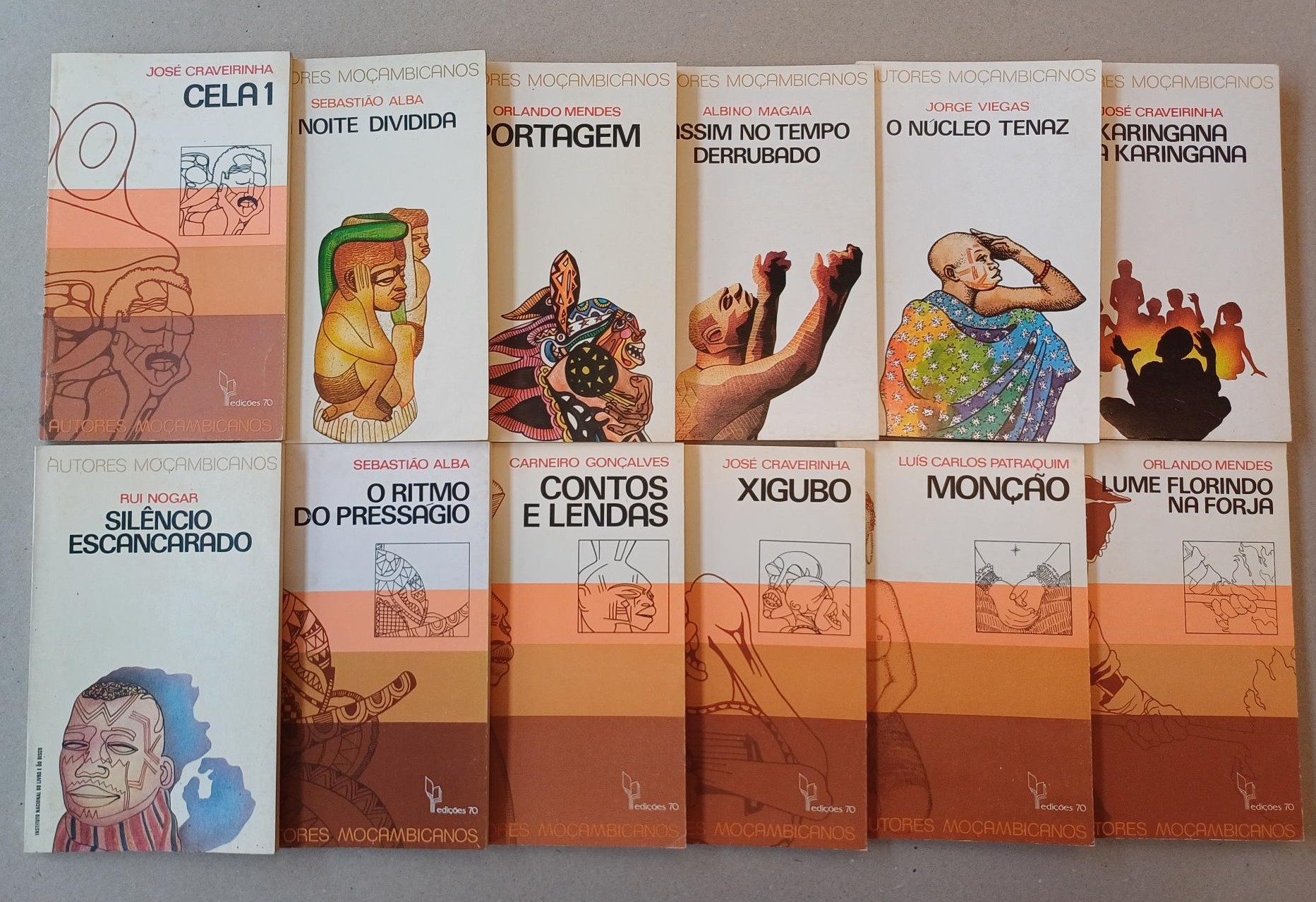 , ;  Magaia, Albino;  Viegas, Jorge;  Craveirinha, Jose;  Mendes, Orlando;  Nogar, Rui;  Alba, Sebastiao;  Goncalves, Carneiro;  Patraquim, Luis Carlos; - Autores Mocambicanos - Vol 1-12