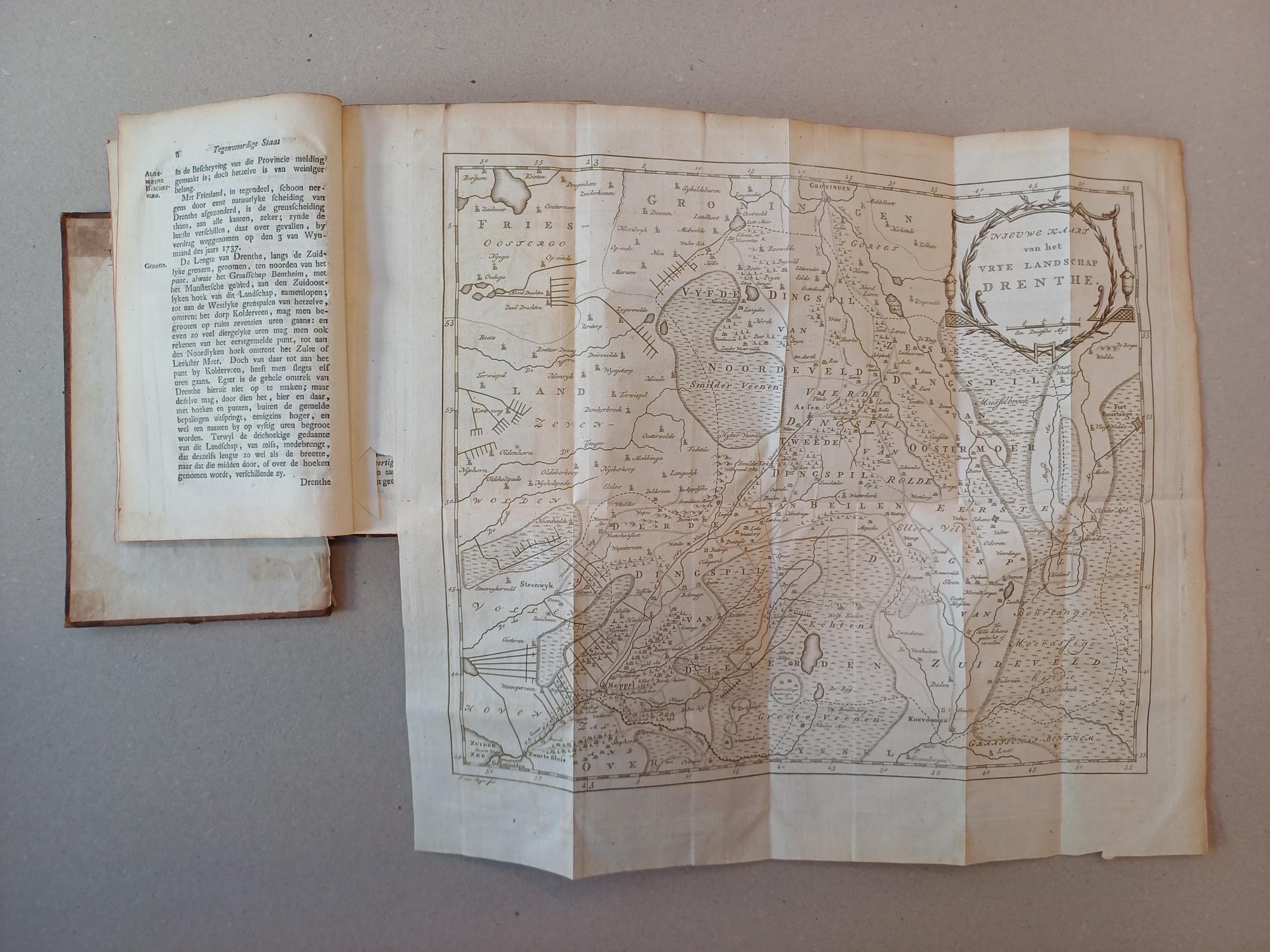 Tonkens, .;  Lier, J. van - Tegenwoordige staat van het landschap Drenthe. Met printverbeeldingen versierd. (Tegenwoordige staat der Vereenigde Nederlanden, deel XXXIII).