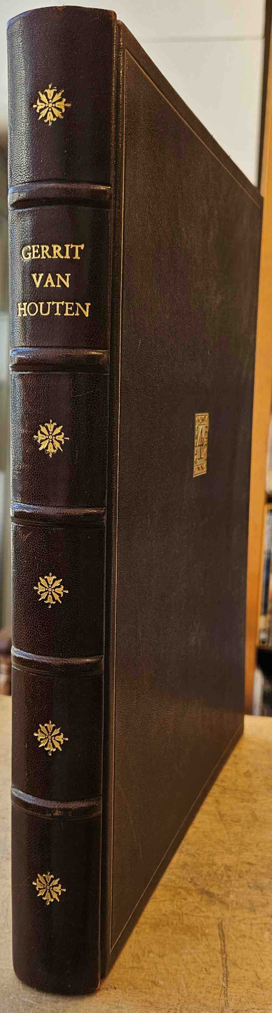 HOUTEN, Alida van & KNUTTEL, G. (inl.) - Gerrit van Houten. Zijn levensbeschrijving met 50 reproducties zijn er werken. PRACHTEXEMPLAAR IN VOL LEER.  Tweede uitgave met 132 platen.
