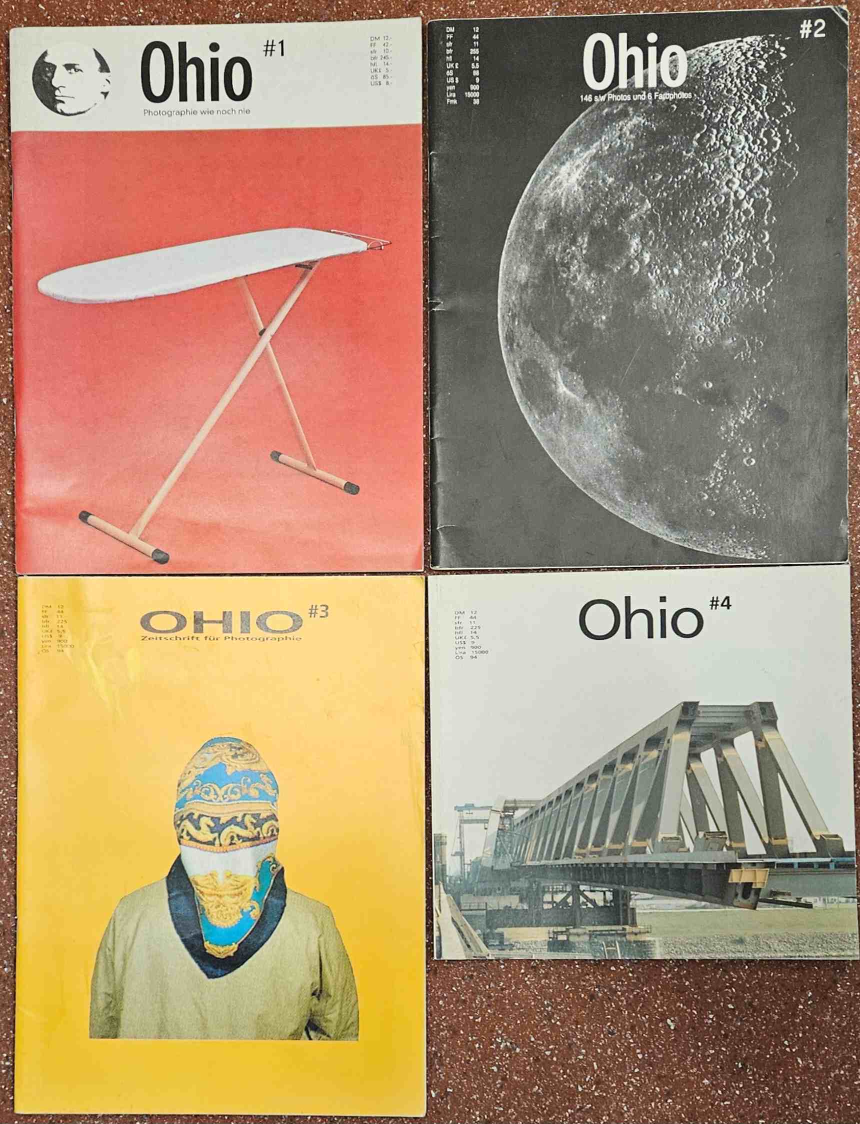Uschi Huber, Jrg Paul Janka, Stefan Schneider and Hans-Peter Feldmann (eds) - Ohio. Zeitschrift fr Photographie #1; #2; #3, #4 (the first 4 volumes of 17 in total)