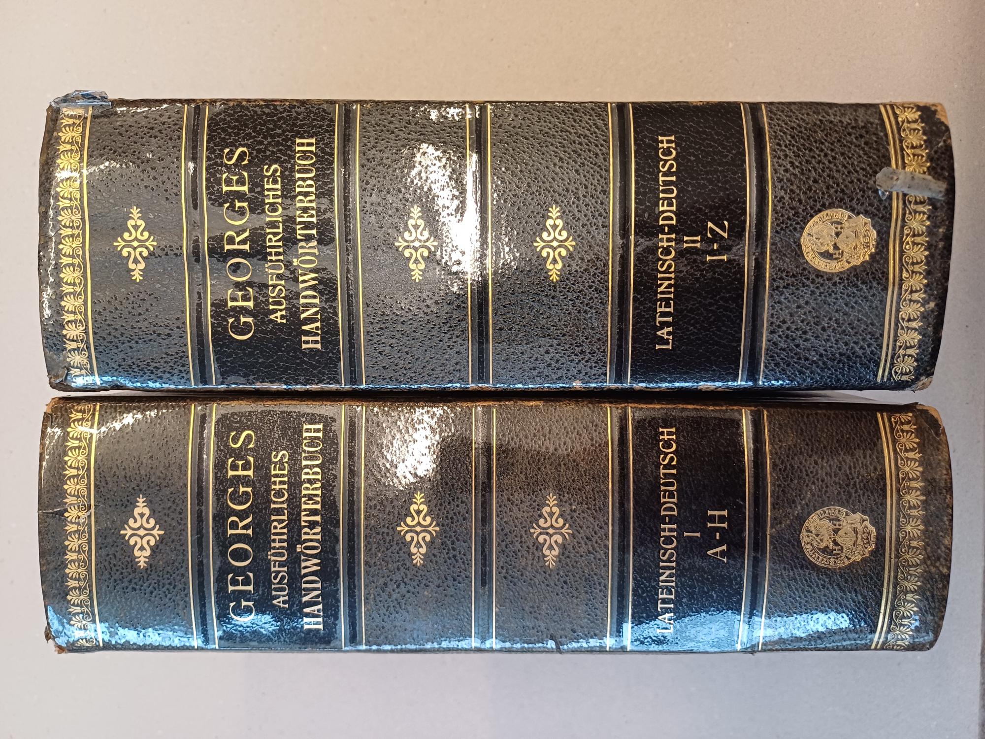 , Karl Ernst;   Georges, Heinrich - Ausfhrliches lateinisch-deutsches Handwrterbuch - Erster und zweiter band COMPLETE