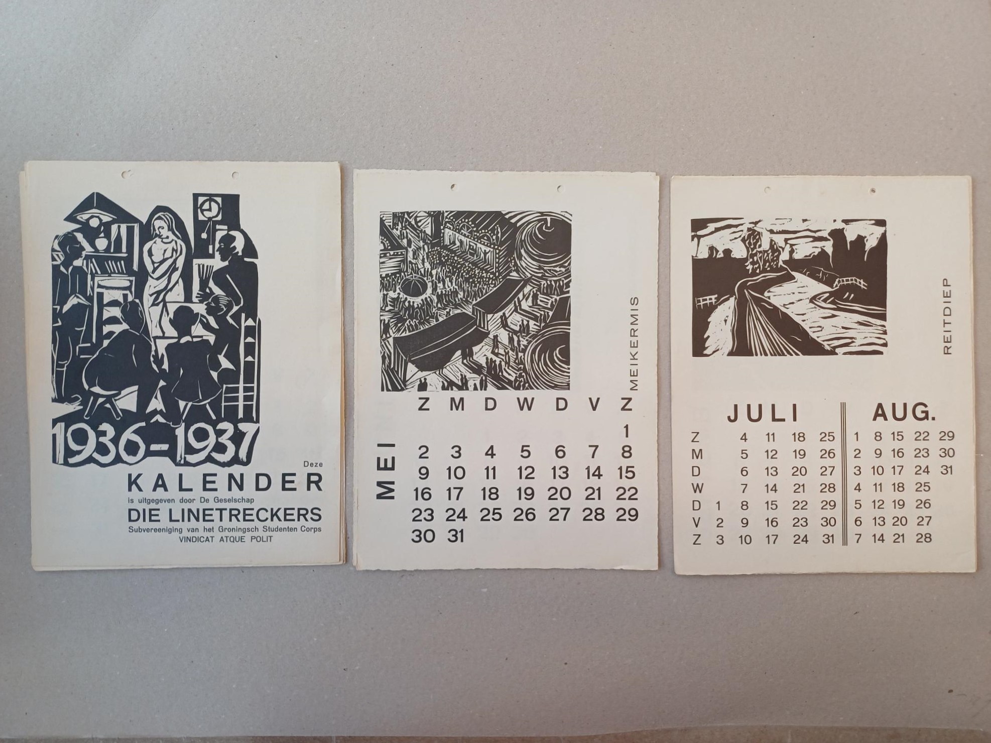 Vindicat Atque Polit - Linetreckers Kalender voor 1936-1937