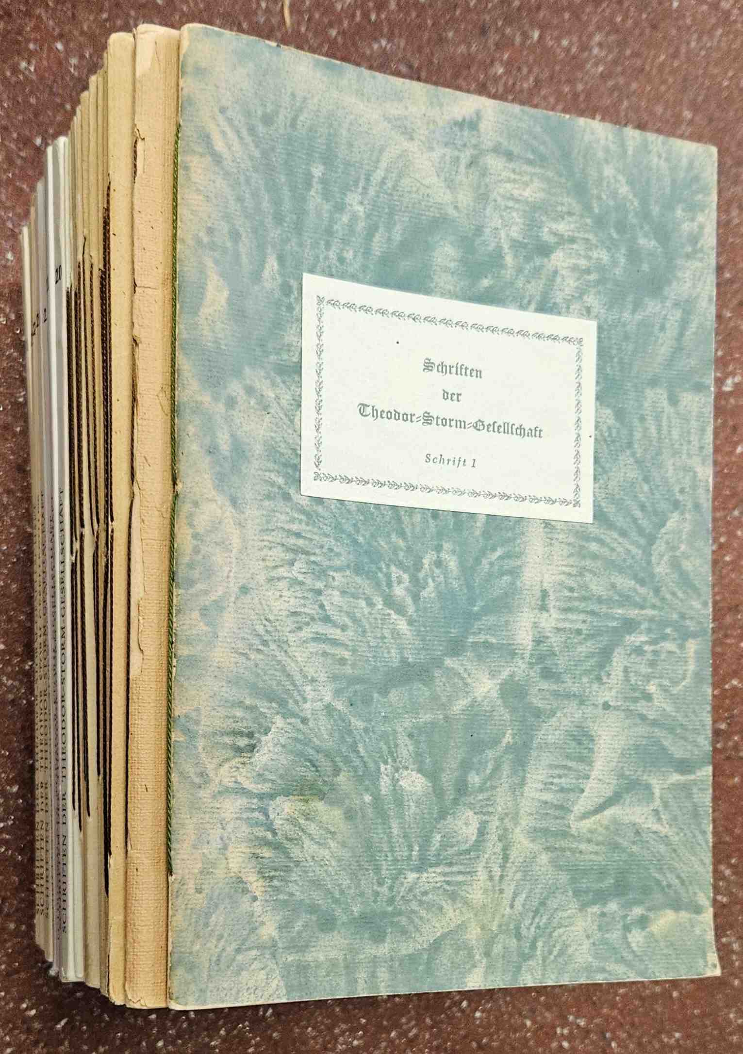 Storm, Theodor, Karl Ernst Laage (Hg.) - Schriften der Theodor-Storm-Gesellschaft. [No1 - 36; 25 Hefte insgesamt.]