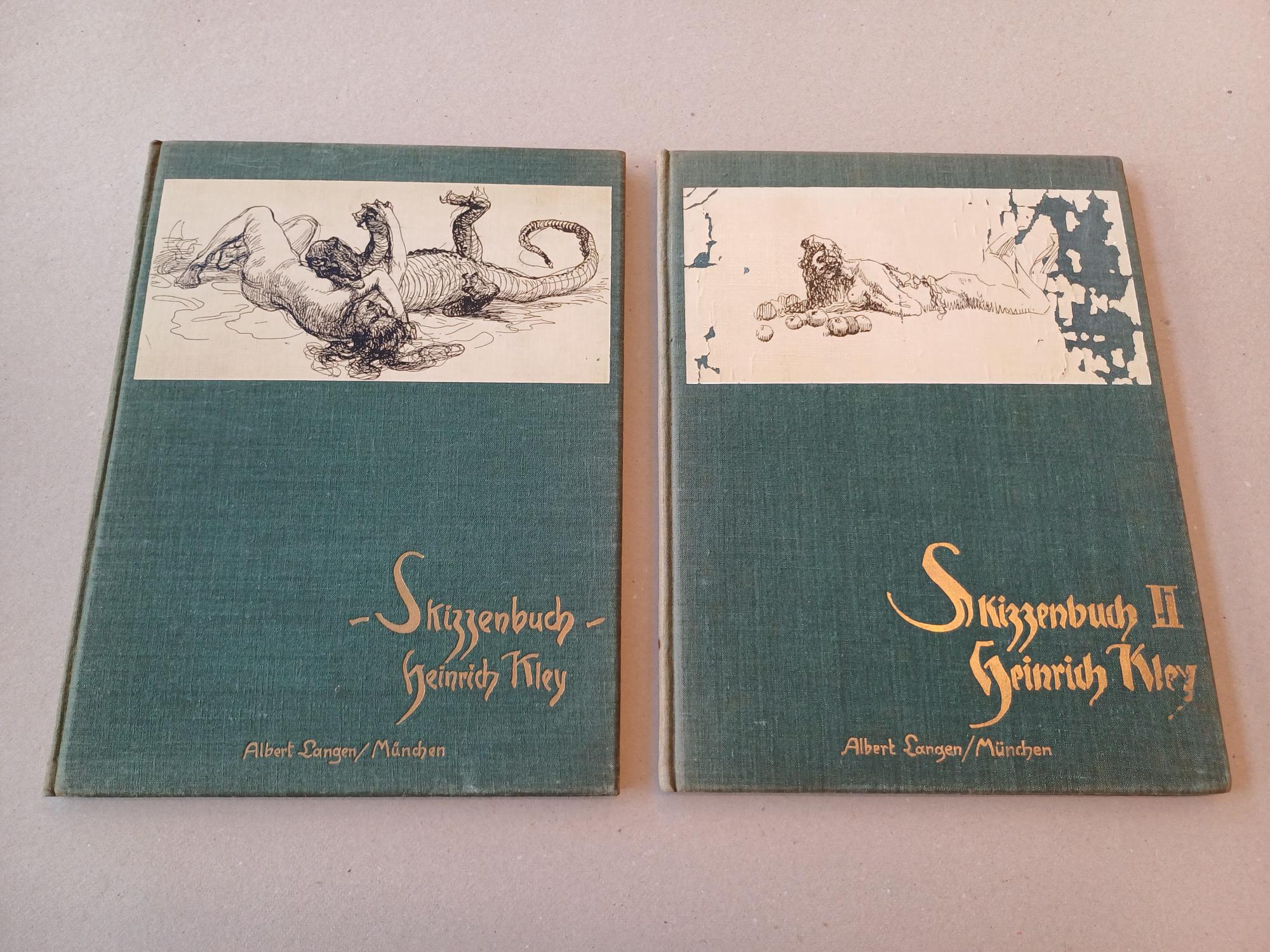 Kley, Heinrich - Skizzenbuch. Hundert Federzeichnungen. Volume I & II.